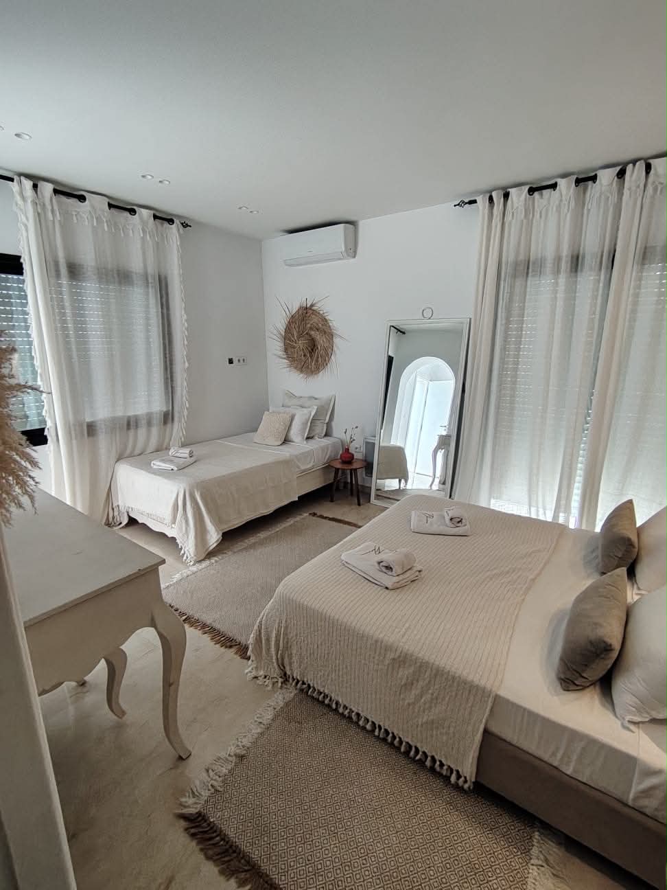 Spacious family bedroom at Villa Lumina